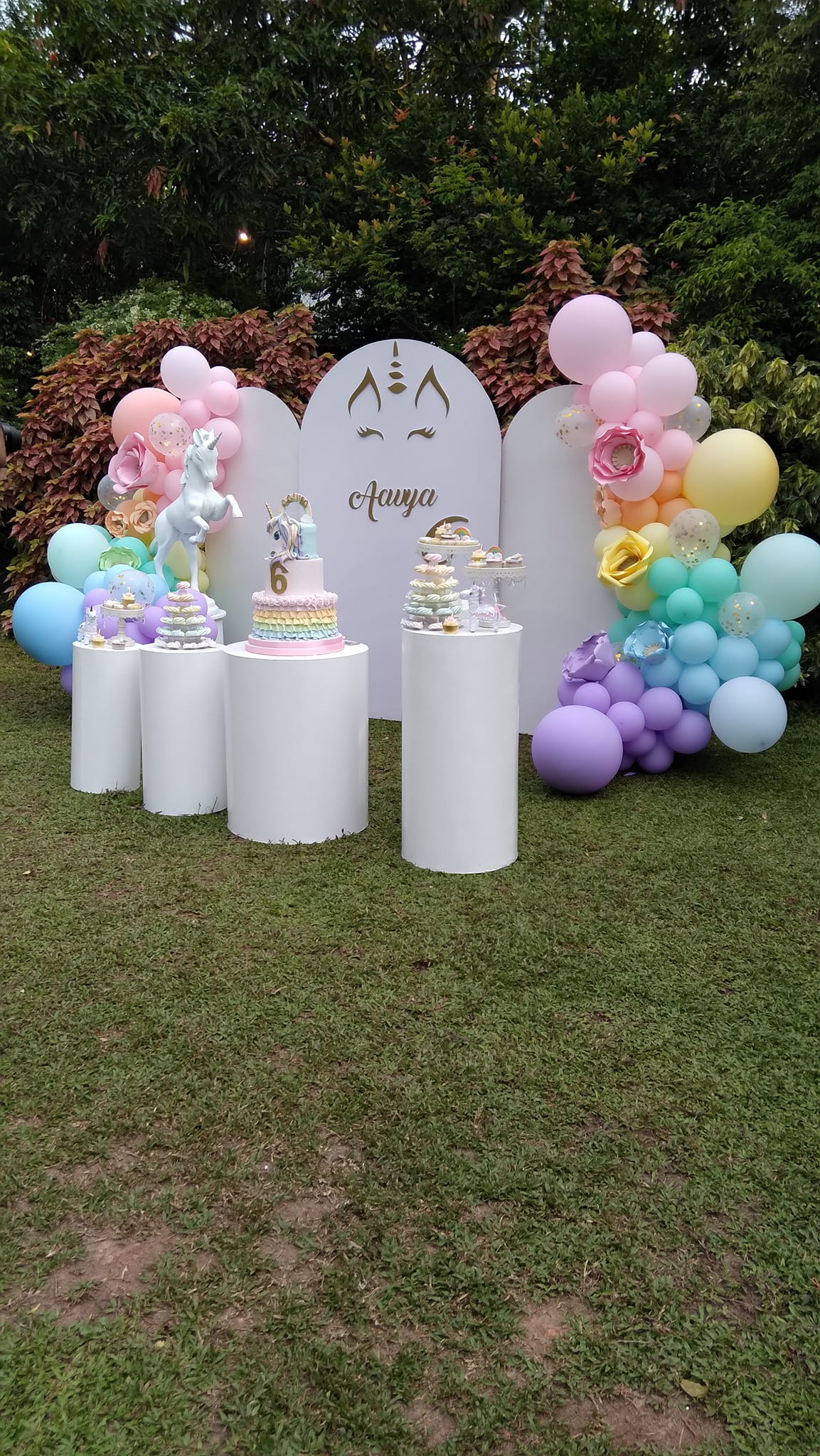 Backdrop with balloons for birthday or corporate events